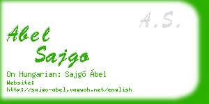 abel sajgo business card